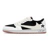 Travis Scott X Air Jordan 1 Винтажные Баскетбольные Кроссовки Унисекс Низкие Белые DZ4137-700(Команда723-)