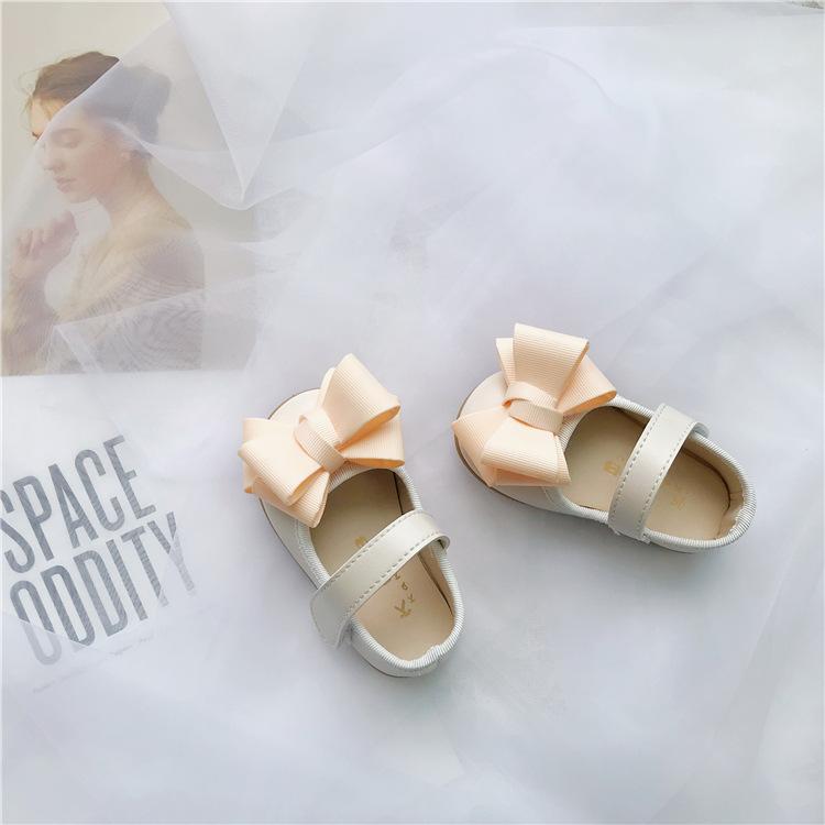 Zapatos Niña Girl Leather Shoes Autumn Baby Walking Shoes Bow Mary Jane Shoe Flat Bottom Lolita Shoe Child Shoes Dress for Girls