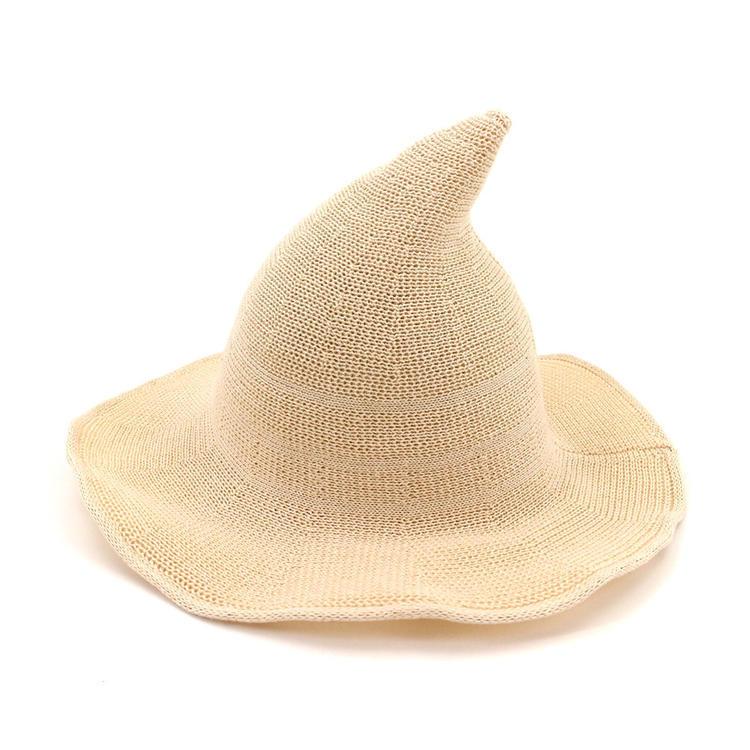 1 Pcs Vintage Halloween Woman Witch Hat Costume Wool Knit Hat Party Coseplay Masquerade Witch Hat Halloween Prop Decoration