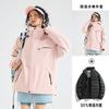 Men Women 3-in-1 Lightweight Waterproof Windproof Hiking Jacket With Removable Down Liner Outdoor Trekking Camping