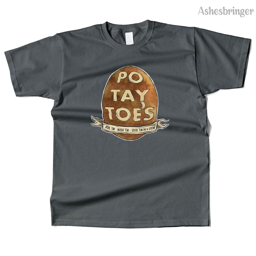 Unisexs Cotton Po Tay Toes Graphic Funny T Shirt Street Casual Style Tee for Unisex and Women
