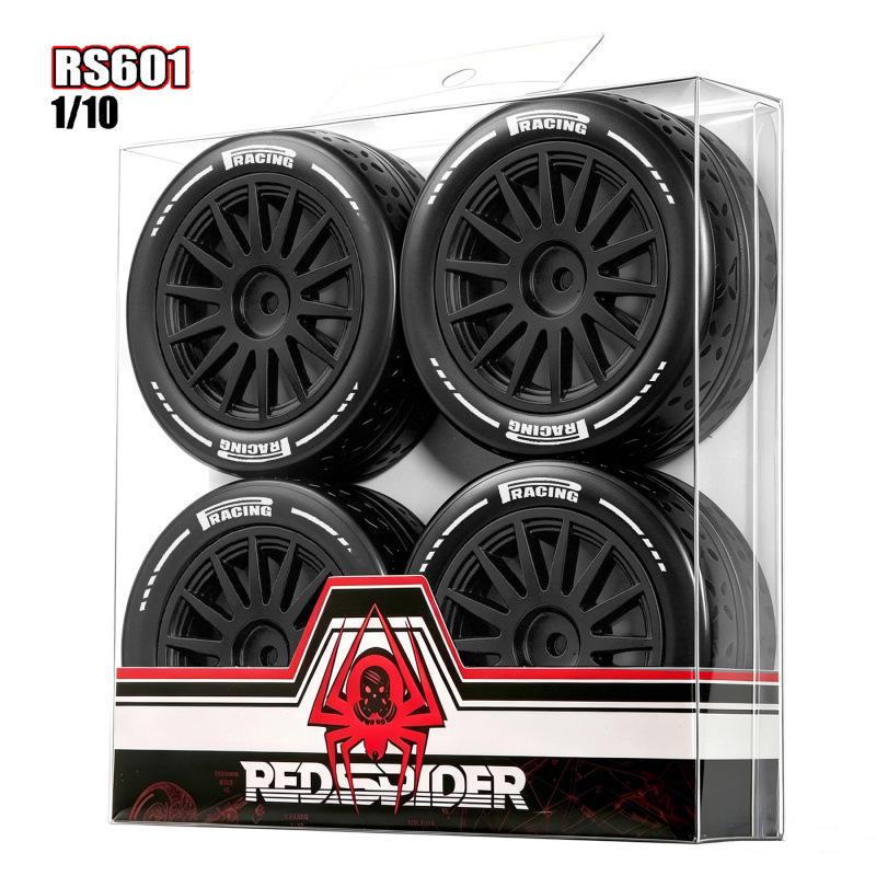 MJX 10303 Drift Traction Tire Set - Black & White, 1/10 Scale