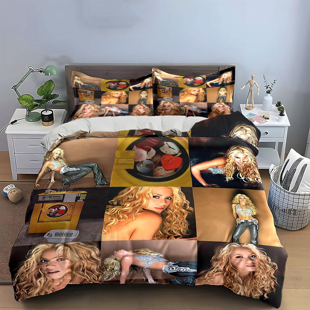 Blonde Fashion Artwork Set Bedding Duvet Cover Set Duvet Cover Pillowcases (1*Duvet Cover 2*Pillowcases, without duvet insert)
