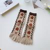 Breathable Five Finger Tube Socks Flower Toe Mid-calf Socks Soft Split Toe Short Socks  Daily