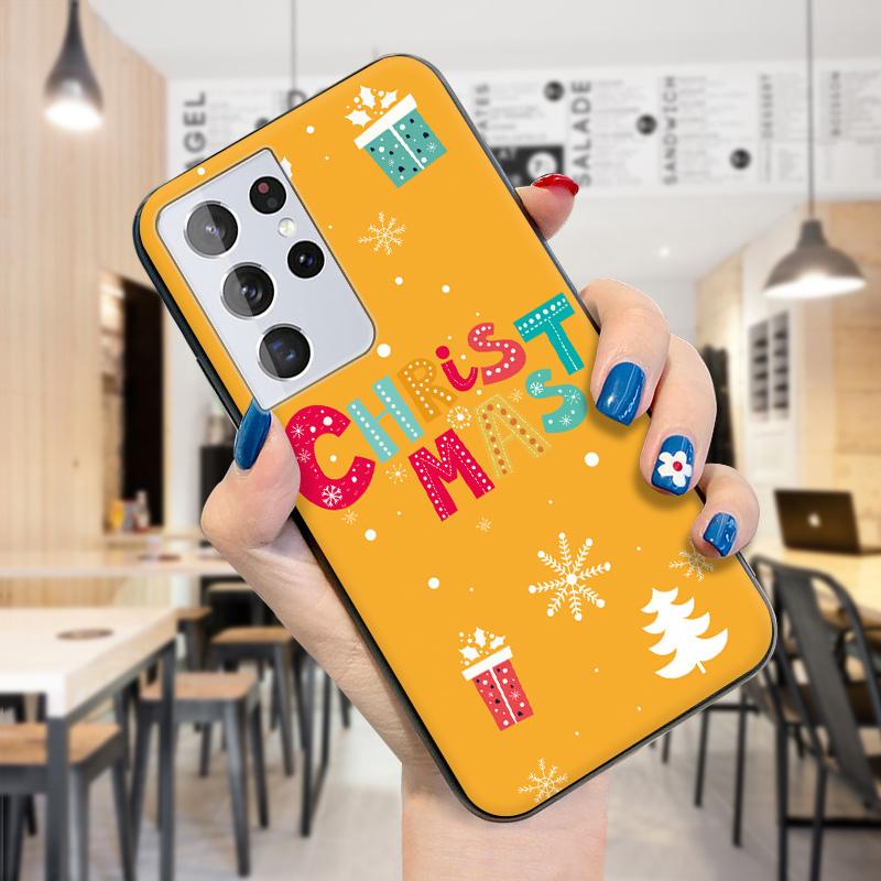 Мягкий рождественский чехол с Санта-Клаусом и снеговиком из ТПУ, силиконовый чехол