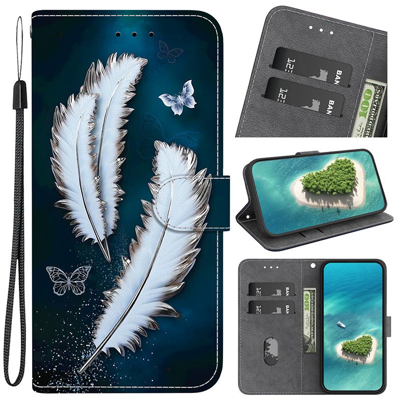 Чехол-книжка с подставкой для Honor Play 60 Plus 9T 5G 200 Smart 200 400 Lite 200 Pro 5G, чехол-кошелек с рисунком