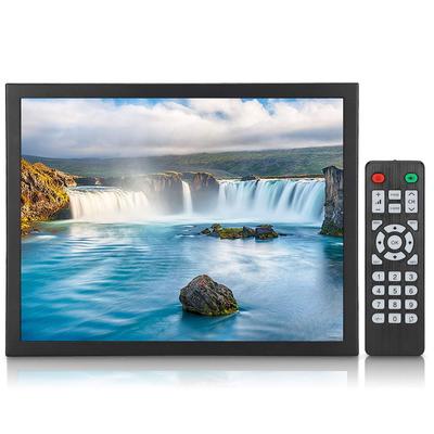 15-дюймовый 1024x768 HD TFT-дисплей WLED с поддержкой HDMI VGA AV BNC USB портативный встраиваемый промышленный монитор для игрового ПК, 43 подсветки, вход,