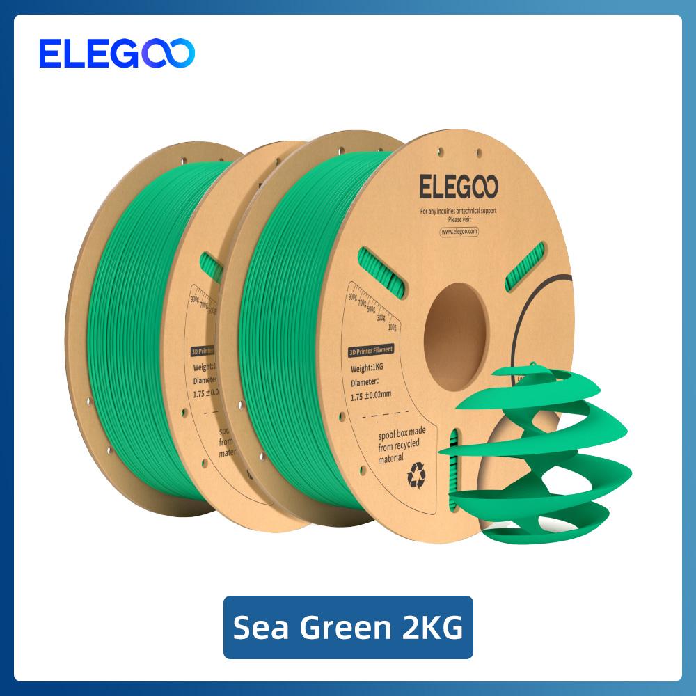 ELEGOO PLA+ Filament 1.75mm 3D PLA for 3D Printer Consumables Material Compatible with Most FDM Printers(1KG/Spool, 2.2 lbs)