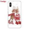 Чехол с рождественским оленем для Xiaomi Redmi Note 9 10 Pro 10S 9S 7 8 8T 5 6 7 9C Mi A3 9T 9 SE 10 10T 11 Lite F3 Poco X3 NFC чехол из ТПУ