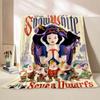 Classic Snow White and The Seven Dwarfs Printed Blanket Gift for Daughter LivingRoom Sofa Bedroom Chair Decor Blanket Multi-Size