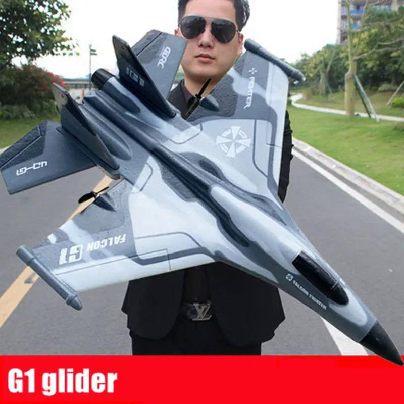 New G1 Drone Glider Beginner Profesional 3 Channel RC Aircraft Remote Control Hand Throwing Plane Foam Electric Outdoor Airplane Kid Toy Gift