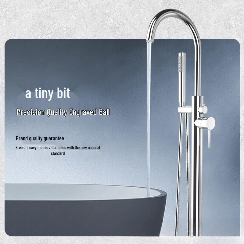 Handun Floor-Standing Bathtub Faucet with Shower Set