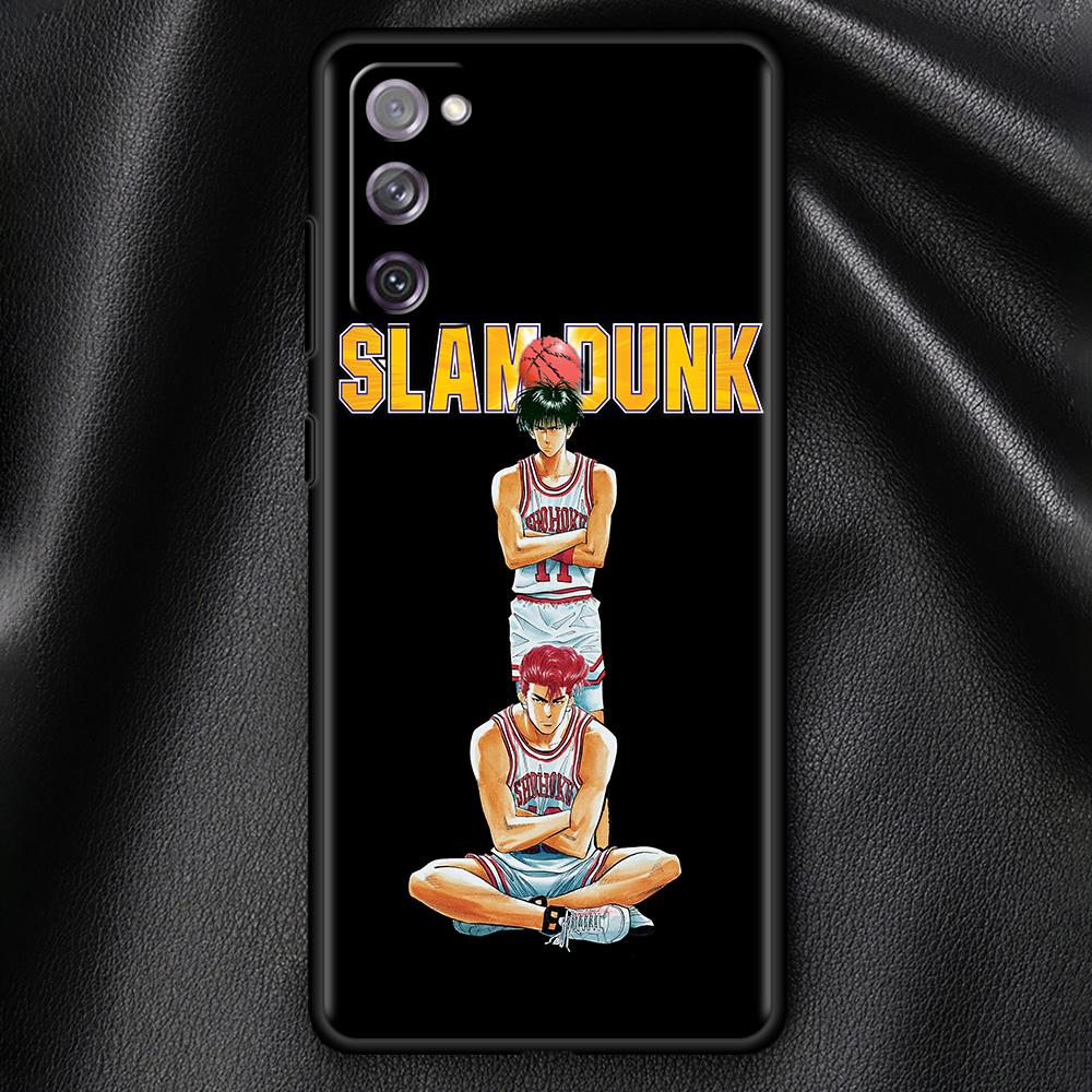 Мягкий черный чехол с рисунком аниме SLAM DUNK для Samsung Galaxy S21 Ultra S20 FE S10 Plus S10e S9 S8 S7 M51 M31, силиконовый чехол для телефона