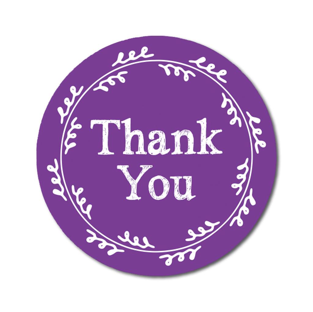 Дорогой сувенир DIY венок 1,6 дюймов круглый классический спасибо фуксия розовые наклейки конверт уплотнения-45