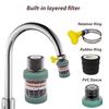 3 Pack Faucet Mount Filters, Faucet Water Filter for Kitchen, Activated Carbo