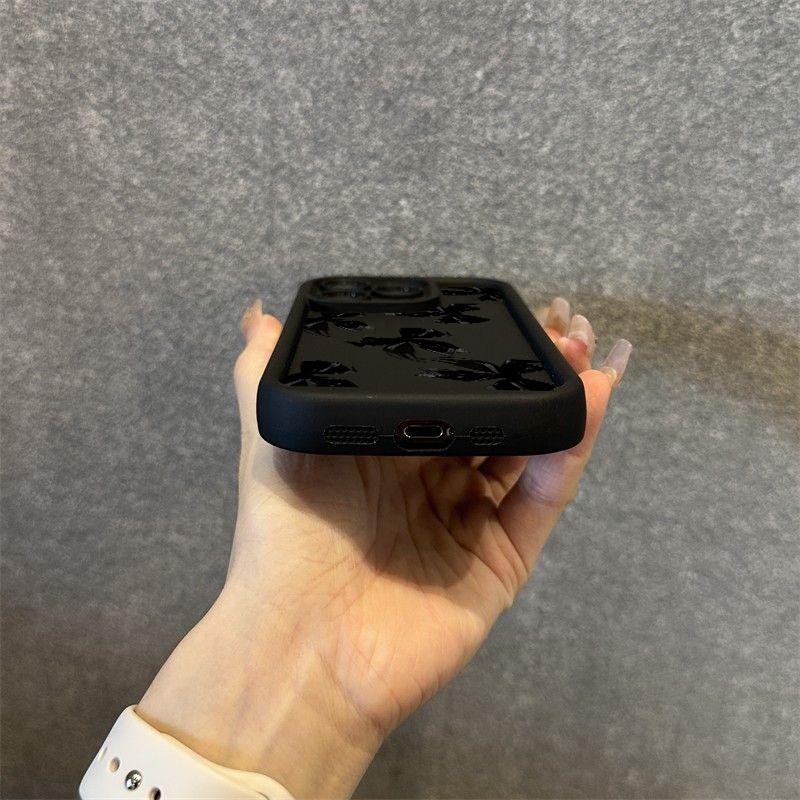 Милый Чехол Для Телефона Из Мягкого Силикона С Узором Бантик Для iPhone 17 16 15 14 13 12 11 Pro Max 17 Air 16E XS X XR 7 8 Plus Ударопрочный Чехол