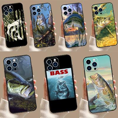 Рыбалка на окуня Озеро Рыбак Чехол Для iPhone 14 13 12 11 15 16 Pro Max Mini X XR XS Max 8 7 14 15 16 Plus Чехол Funda