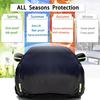 Чехол на половину кузова автомобиля UV 420D Оксфорд Черный, Чехол, Водонепроницаемый, Пыленепроницаемый, Защита, Ткань, (Хэтчбек)
