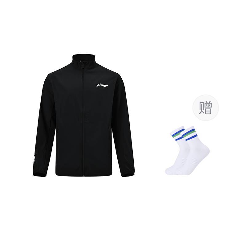 Тренч унисекс Li Ning Badminton Collection Черный AFDUD67-1