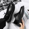 Business Leather Shoes Men's New Summer Youth Student Platform Suit Men's Casual Trendy Shoes