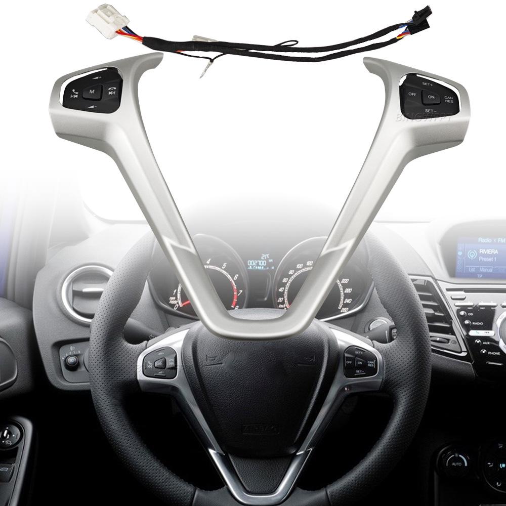 Многофункциональные кнопки руля Ford Escort & Fiesta EcoSport: Кнопки круиз-контроля и громкости
