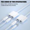 2 In 1 Type C To 3.5mm Earphone Jack Audio Charging Adapter for Iphone 16 15 Pro Max Samsung Xiaomi Double USB C Aux Conector