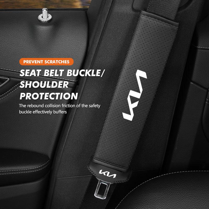 UQQV8 Car Seat Belt Buckle Clip Protector Cover Shoulder Padding Pad For KIA Rio K5 K2 Sportage Ceed Sorento Picanto Stinger Soul