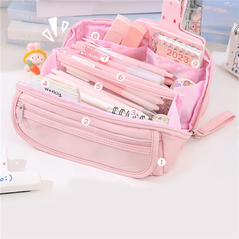 Пеналы большой емкости пенал простой стиль канцелярские принадлежности для школы офисные пеналы