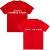 Rock Band System of A Down Steal This Album T Shirt Men Women Punk Gothic Metal Vintage T Shirts Oversized Soft Cotton T-shirt