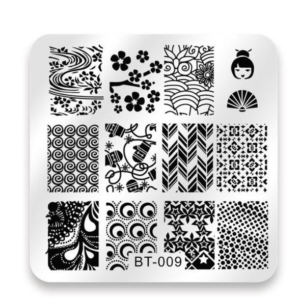 Пластины для штамповки ногтей, шаблоны для штампов, шаблоны для маникюра, пластины для штамповки ногтей, трафареты, инструменты для дизайна ногтей своими руками