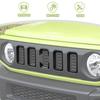 6 шт. Накладка на решетку радиатора ANTC для Suzuki Jimny Sierra, светло-черная, с карбоновой вставкой, аксессуары (2019+) JB64/JB74, Диск, Волокно,