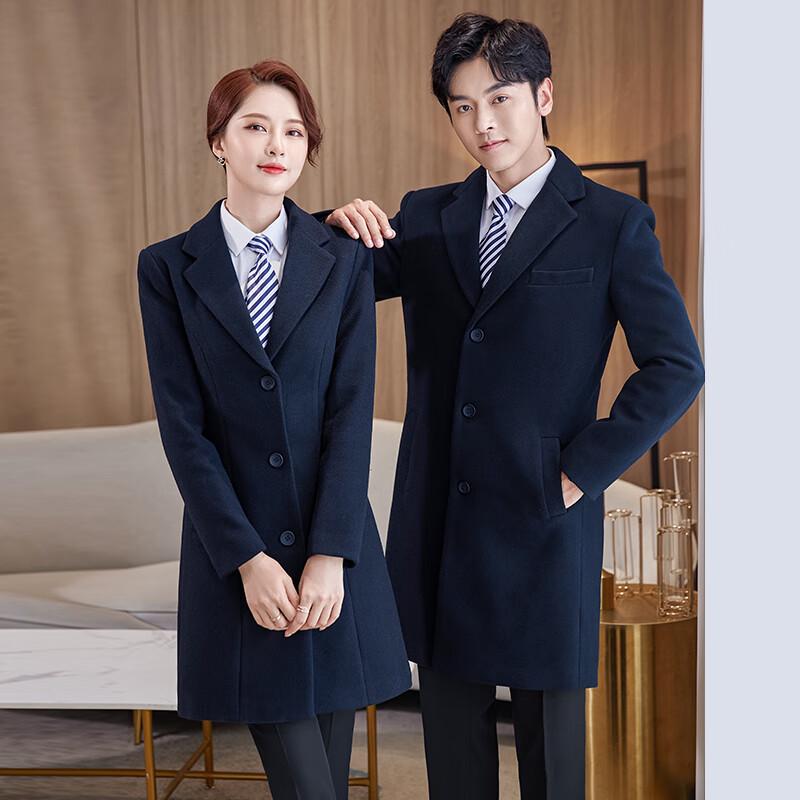 Professional Wool Blend Mid-length Work Coat