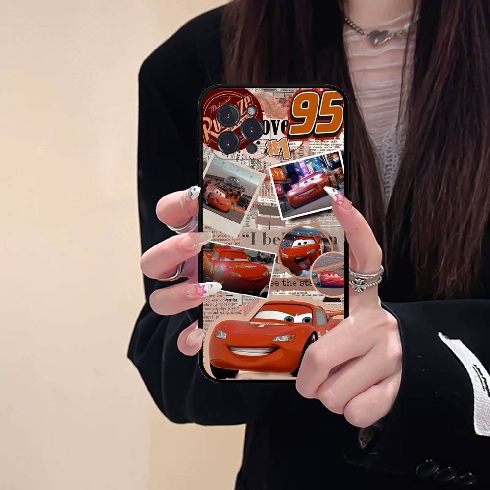 Популярный мультяшный чехол L-lightningS M-mcQueen для IPhone 16 15 14 11 12 13 Mini Pro XS Max Cover 6 7 8 Plus X Funda Shell