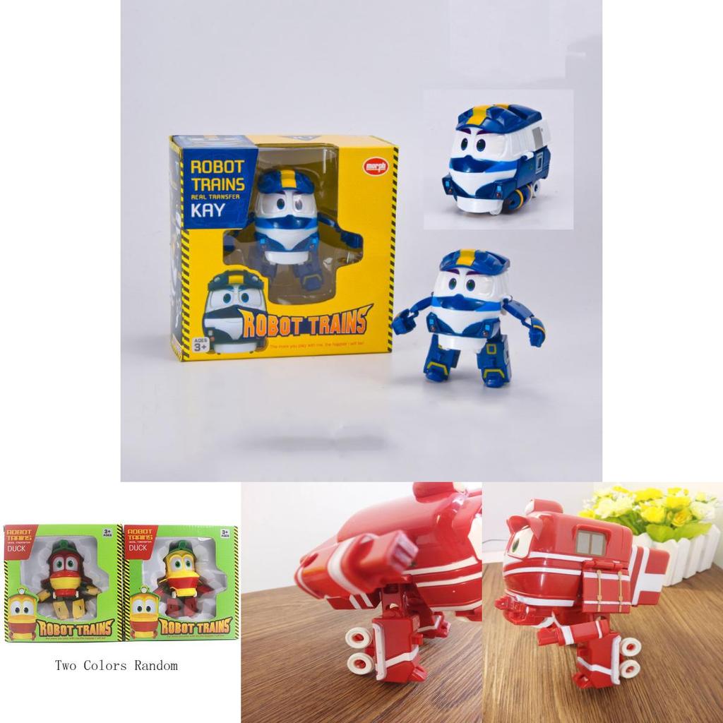 Игрушка-трансформер Поезд Робот Rt, фигурка поезда-трансформера, корейский анимационный игрушечный поезд для детей