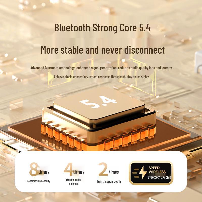 Беспроводные Bluetooth-наушники-вкладыши M21s с шумоподавлением, цифровым дисплеем и длительным временем автономной работы для игр.