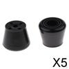 5x2pcs PU Roller Skates Toe Stops Inline Ice Accessories Black