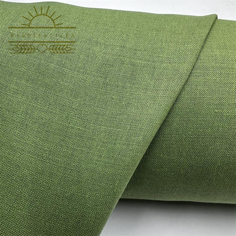 EcoFriendly Blended Linen Cotton Fabric for Garments and Home Textiles