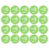 20 шт. NFC-стикеров Компактные Портативные Устойчивые к помехам Перезаписываемые CUID NFC-наклейки для устройств с поддержкой NFC Зеленые