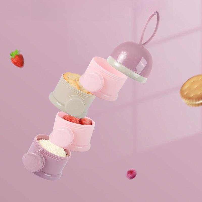 3/4 слоя, переносной контейнер для хранения еды для малышей в виде медведя, контейнер для закусок для малышей, детская коробка для сухого молока, детские чашки для кормления