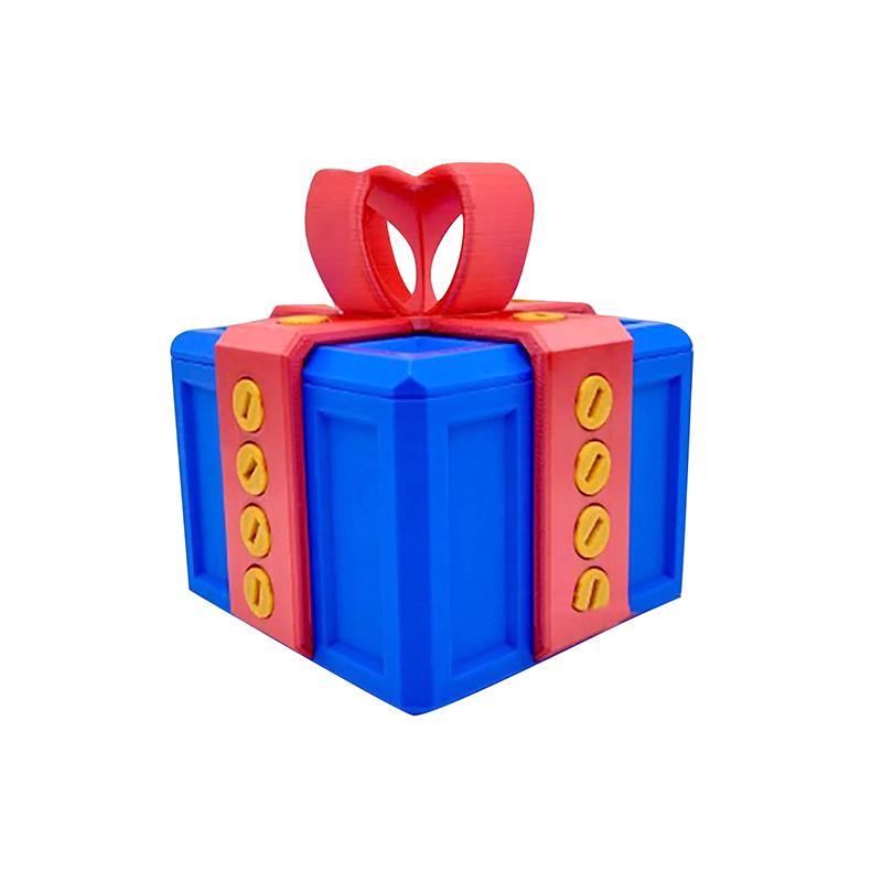 Раздражающая подарочная коробка с винтами Большие раздражающие подарочные коробки Коробка с винтами для розыгрыша 3D-печатная подарочная коробка Контейнер для денег и карточек Рождественский подарок