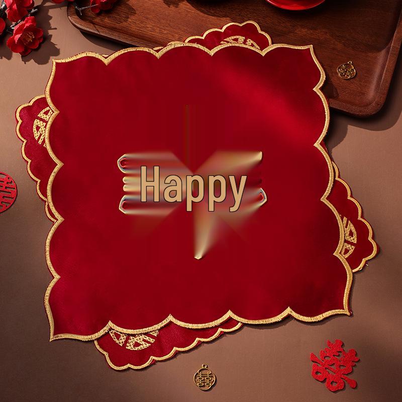 Красный свадебный платок невесты Xi - Набор приданого для женщины