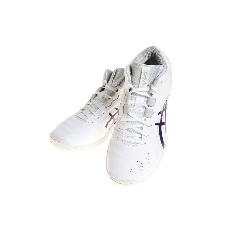 Asics Gel-Hoop V13 Кроссовки для баскетбола с круглым носком, текстильным верхом и низким профилем, унисекс, бело-синие, 1063A054-100