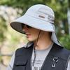 Мужская быстросохнущая дышащая солнцезащитная кепка для путешествий на открытом воздухе с защитой от ультрафиолета, шляпа-шаль для отдыха на открытом воздухе, шляпа от солнца