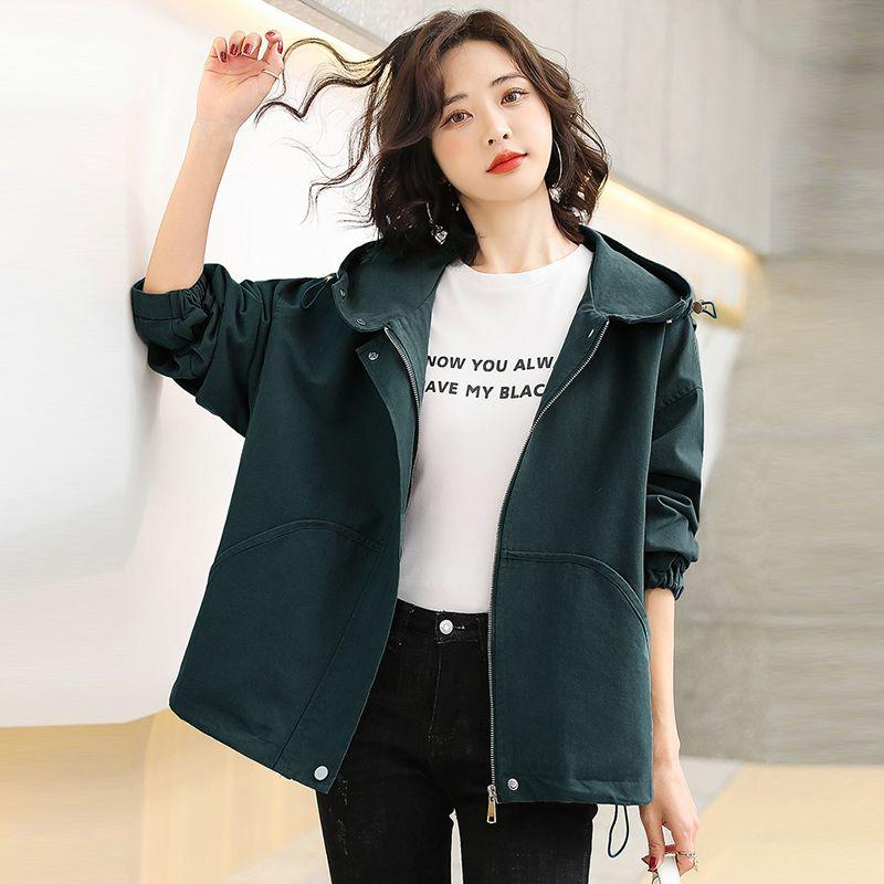 Свободная повседневная верхняя одежда на весну и осень, женская короткая куртка