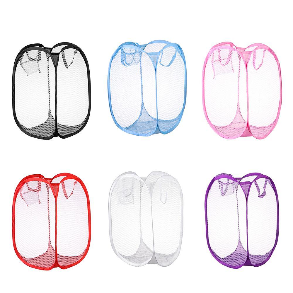 Hamper Mesh Storage Box Organize Kids Toys Sundries Laundry Bag Laundry Basket Dirty Sorting Basket