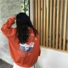 Женские повседневные топы свободные с длинным рукавом с круглым вырезом однотонные пуловеры толстовки