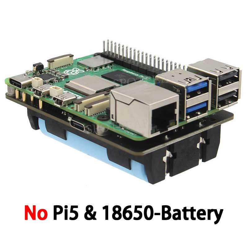 X1200 Raspberry Pi 5 UPS Expansion Board - 18650 Uninterruptible Power Supply Module