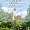With Clip Portable Handheld Fan Silent Operation USB Rechargeable Fan  For Umbrella