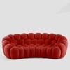 Roche Bobois Italian Modern Minimalist Bubble Sofa - Curved, Luxurious, Designer Piece for Living Room.
