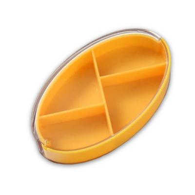 Таблетница портативная вращающаяся 4 решетки герметичный диспенсер для таблеток органайзер для сахара контейнер кошелек аксессуары для улицы и дома